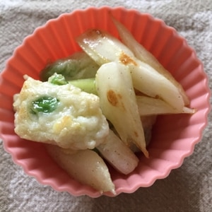 イカ玉ねぎ揚げ＆セロリの生姜炒め♪（砂糖少々）